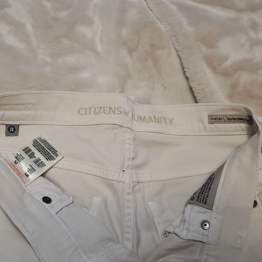 Citizens of Humanity off white‎ pants size 26